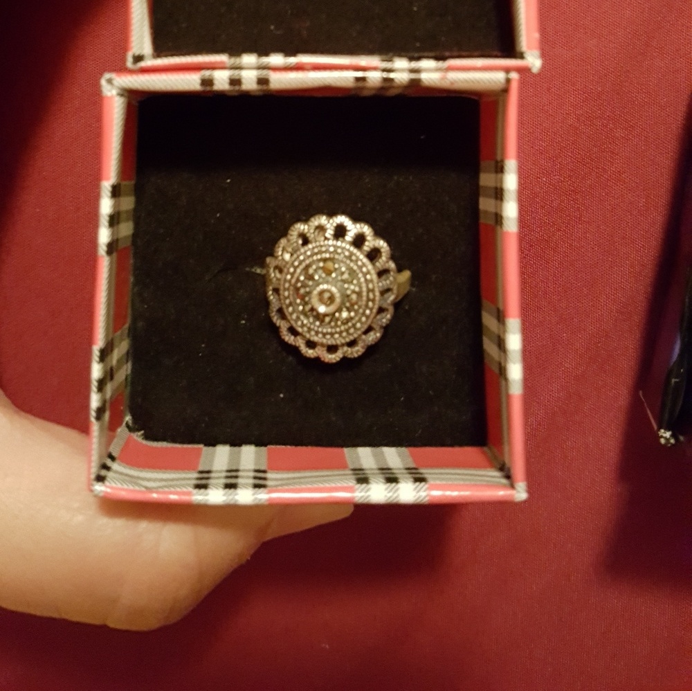 Sterling Silver Marcasite Ring